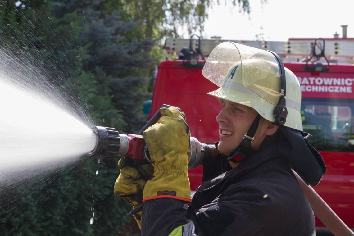 Ćwiczenia Ochotniczej Straży Pożarnej na terenach PKP S.A. w Chojnicach