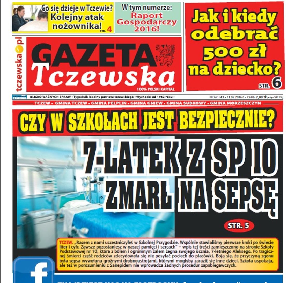 Czytaj najnowszy numer Gazety Tczewskiej. Już dziś w Twoim kiosku!