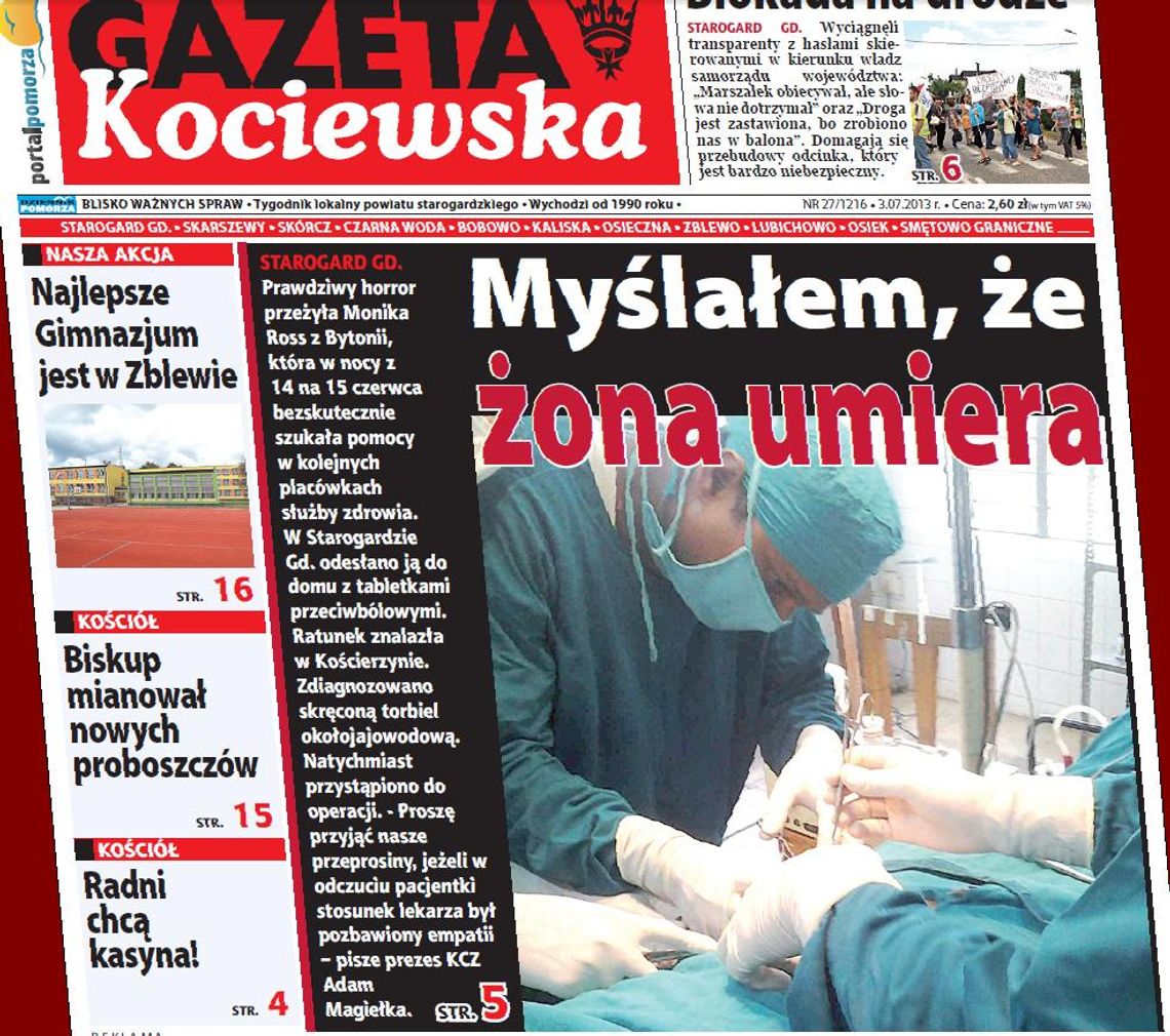 Czytaj w Gazecie Kociewskiej! Czytaj w Gazecie Kociewskiej!