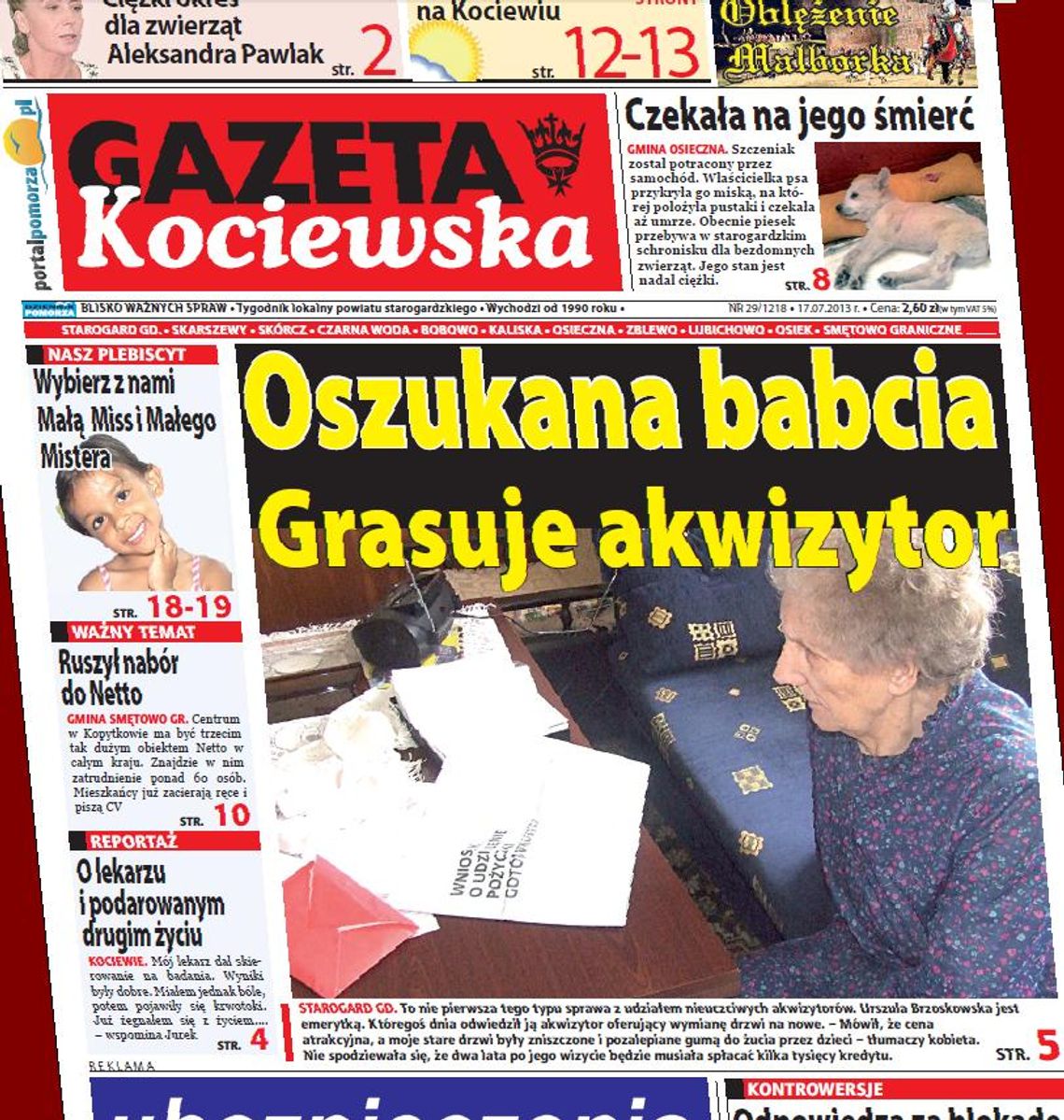 Czytaj w Gazecie Kociewskiej! Czytaj w Gazecie Kociewskiej!