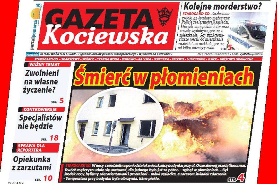 Czytaj w Gazecie Kociewskiej! Czytaj w Gazecie Kociewskiej!