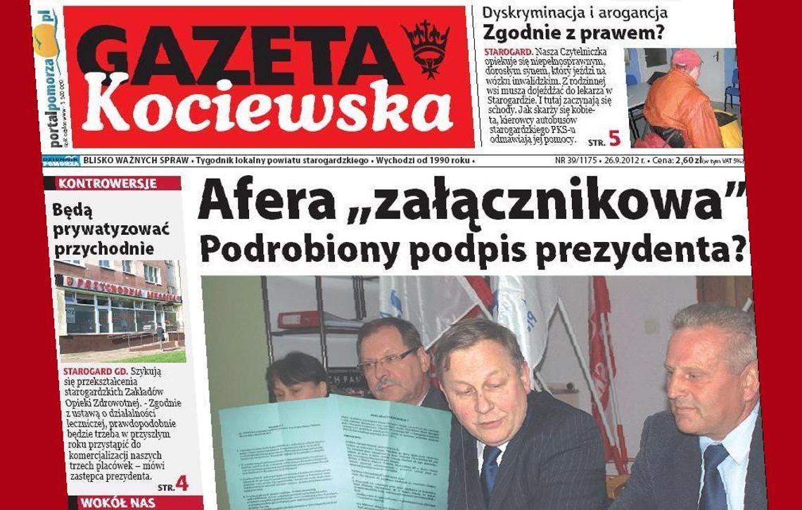 Czytaj w Gazecie Kociewskiej! O tym mówi się w Twoim mieście Czytaj w Gazecie Kociewskiej! O tym mówi się w Twoim mieście