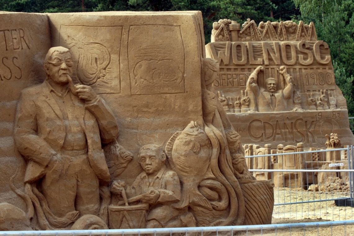 Darmowa fotka z Wałęsą na plaży 