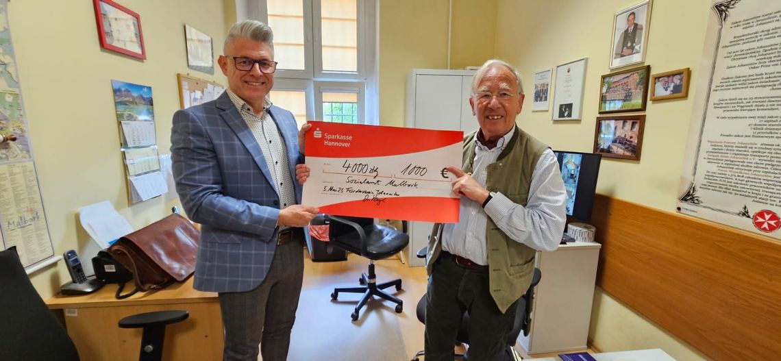 Dr Christian Meyl po raz 196. w Malborku – niezawodny darczyńca ponownie wsparł potrzebujących