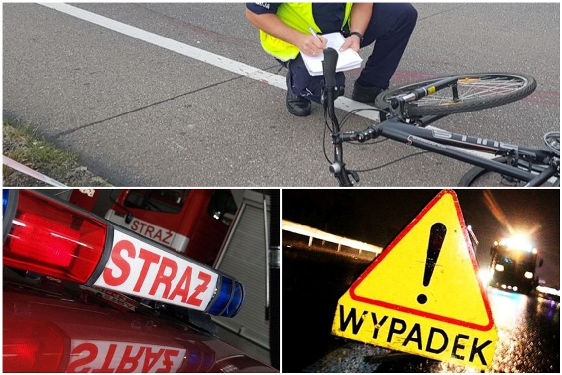 Dwa poważne wypadki w Tczewie! Poszkodowani po zderzeniu aut i potrącenie cyklisty w centrum miasta. KRONIKA STRAŻACKA 27.05-2.06.2024