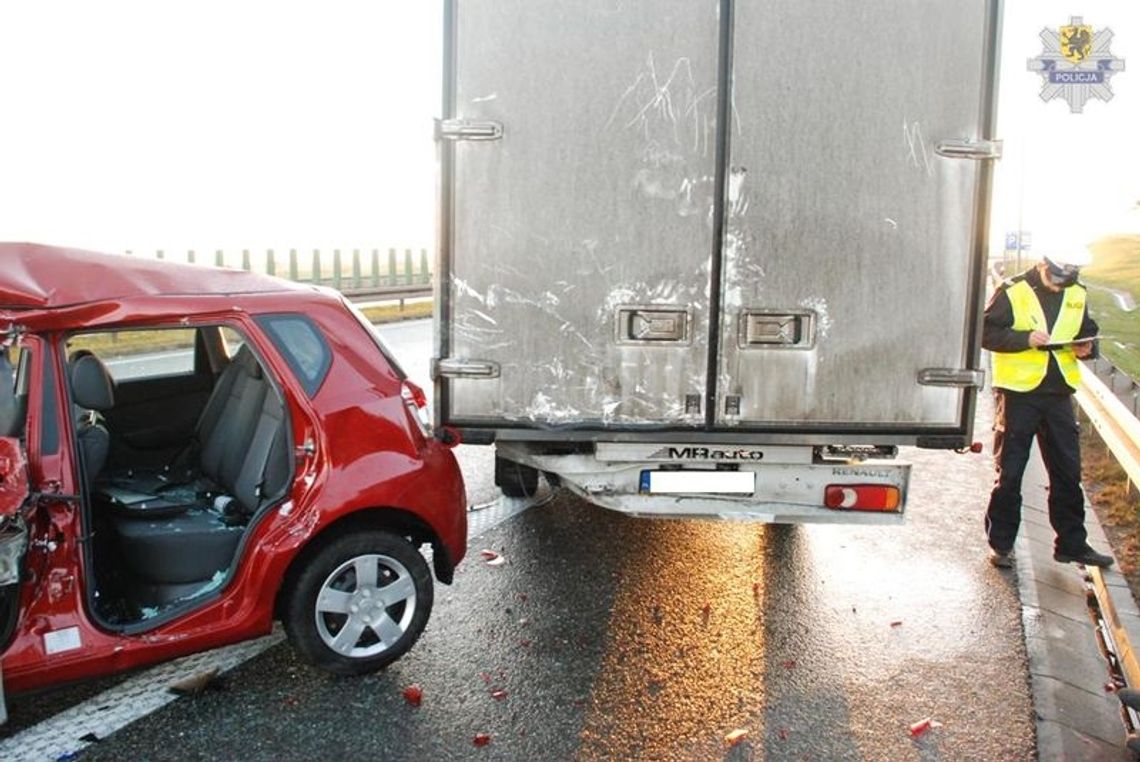 Dwie osoby ranne na A1 Dwie osoby ranne na A1