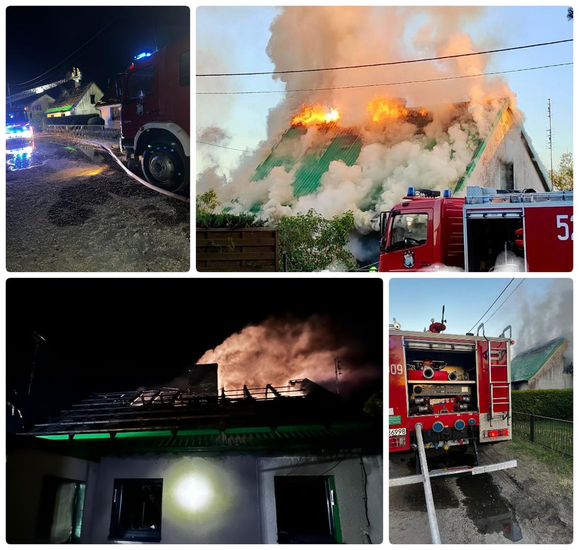 Dwukrotny pożar budynku mieszkalnego w Czarnej Wodzie