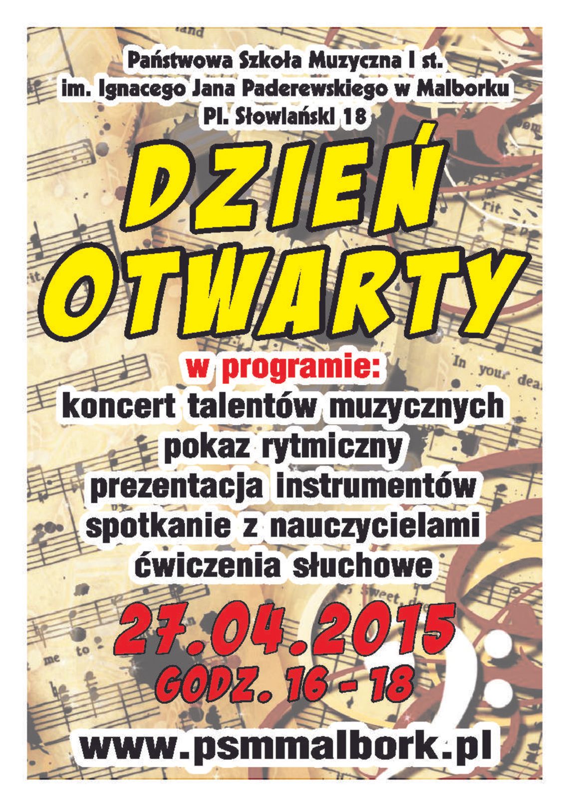 Dzień otwarty Państwowej Szkoły Muzycznej