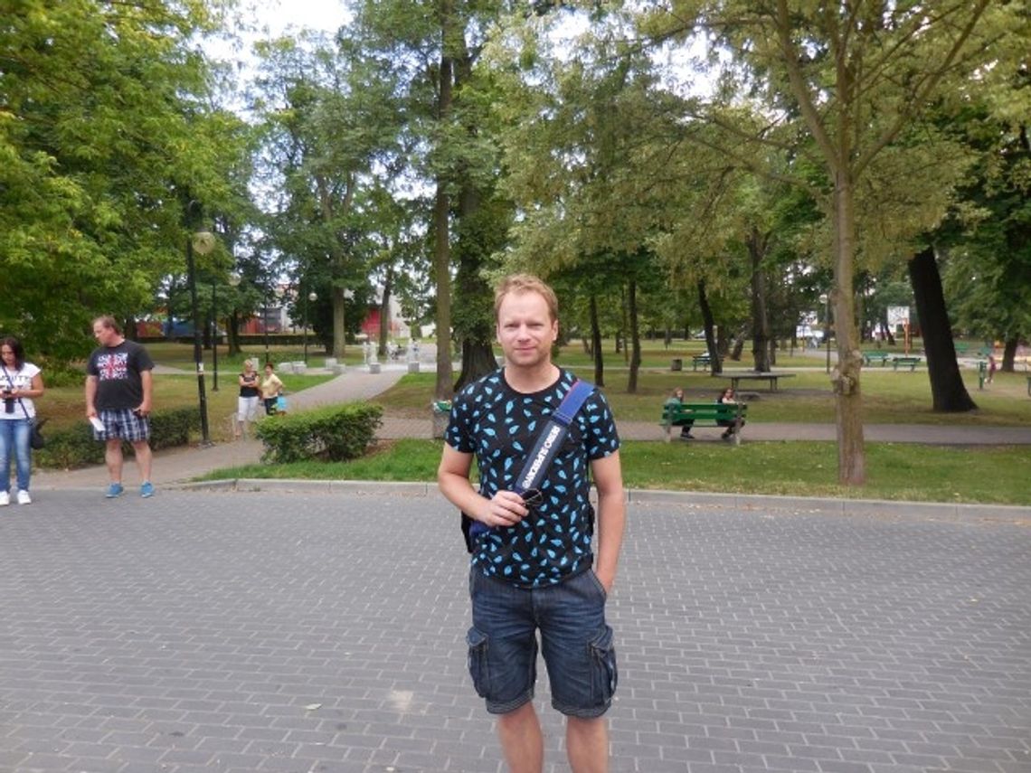 Ekipa filmowa w kwidzyńskim parku Ekipa filmowa w kwidzyńskim parku