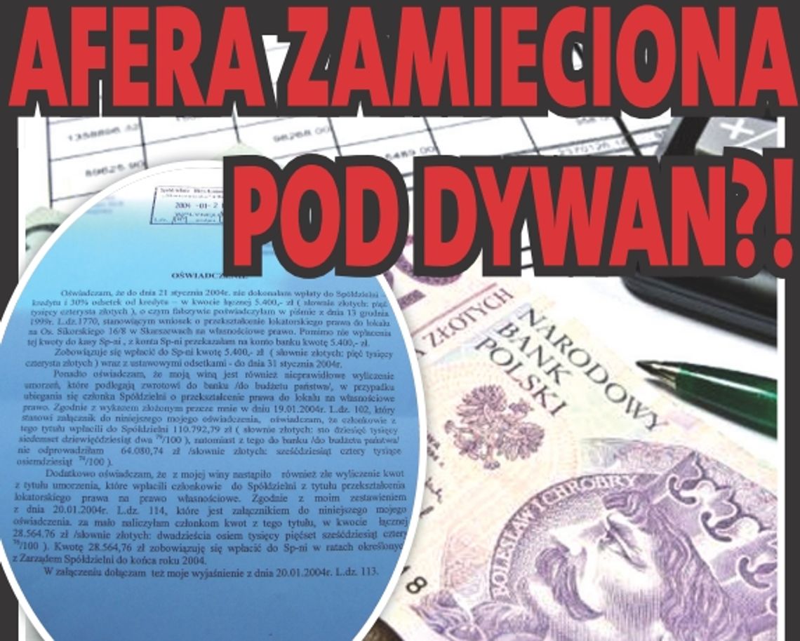 Finansowe tajemnice wiceprzewodniczącej rady. Czy radna przywłaszczała pieniądze spółdzielców? Finansowe tajemnice wiceprzewodniczącej rady. Czy radna przywłaszczała pieniądze spółdzielców?