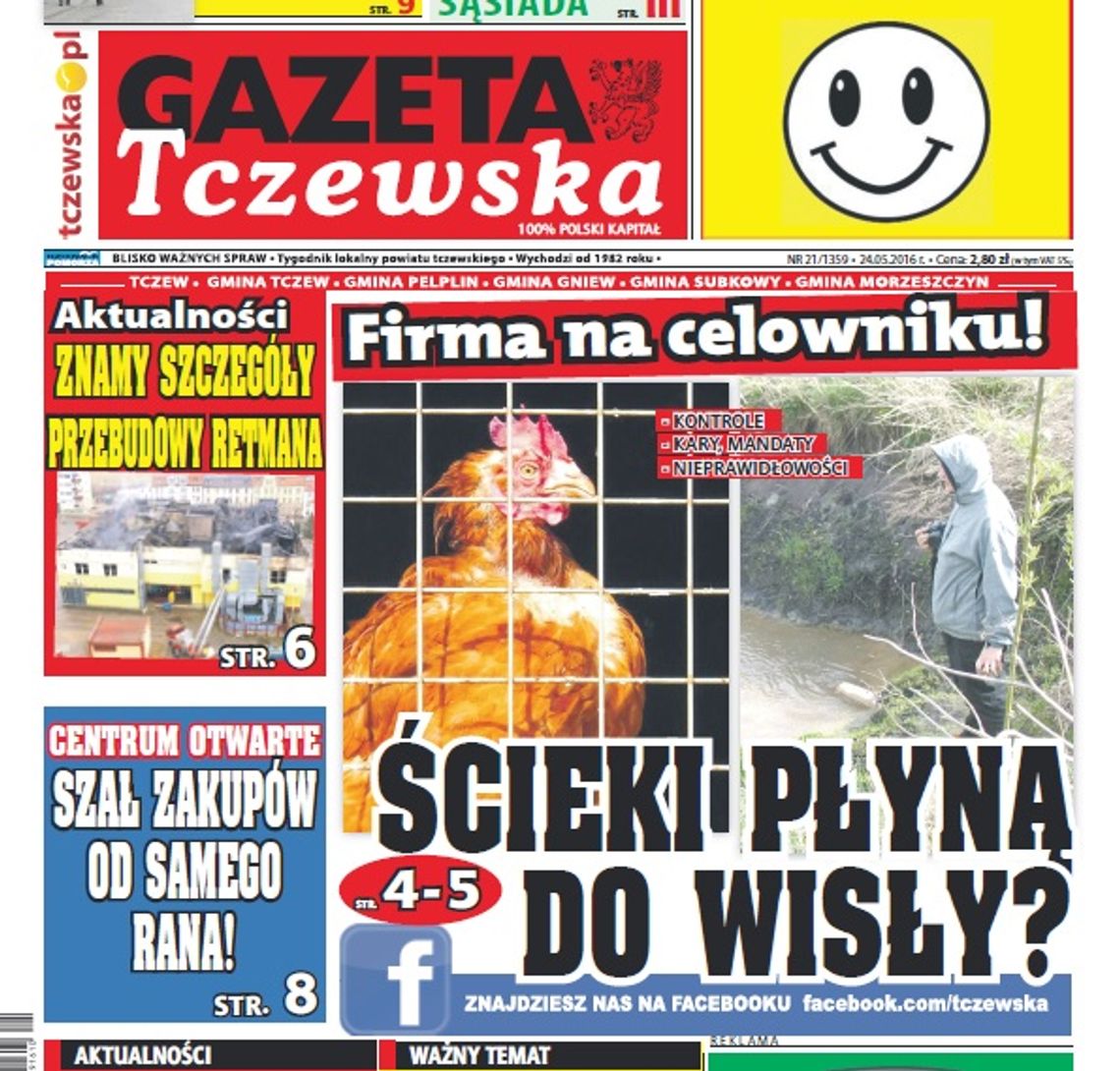 Firma na celowniku! Kontrole, mandaty... Ścieki płyną do Wisły?
