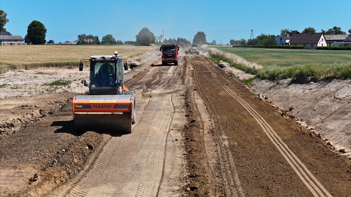 [FOTO] Budowa obwodnicy Skórcza idzie pełną parą