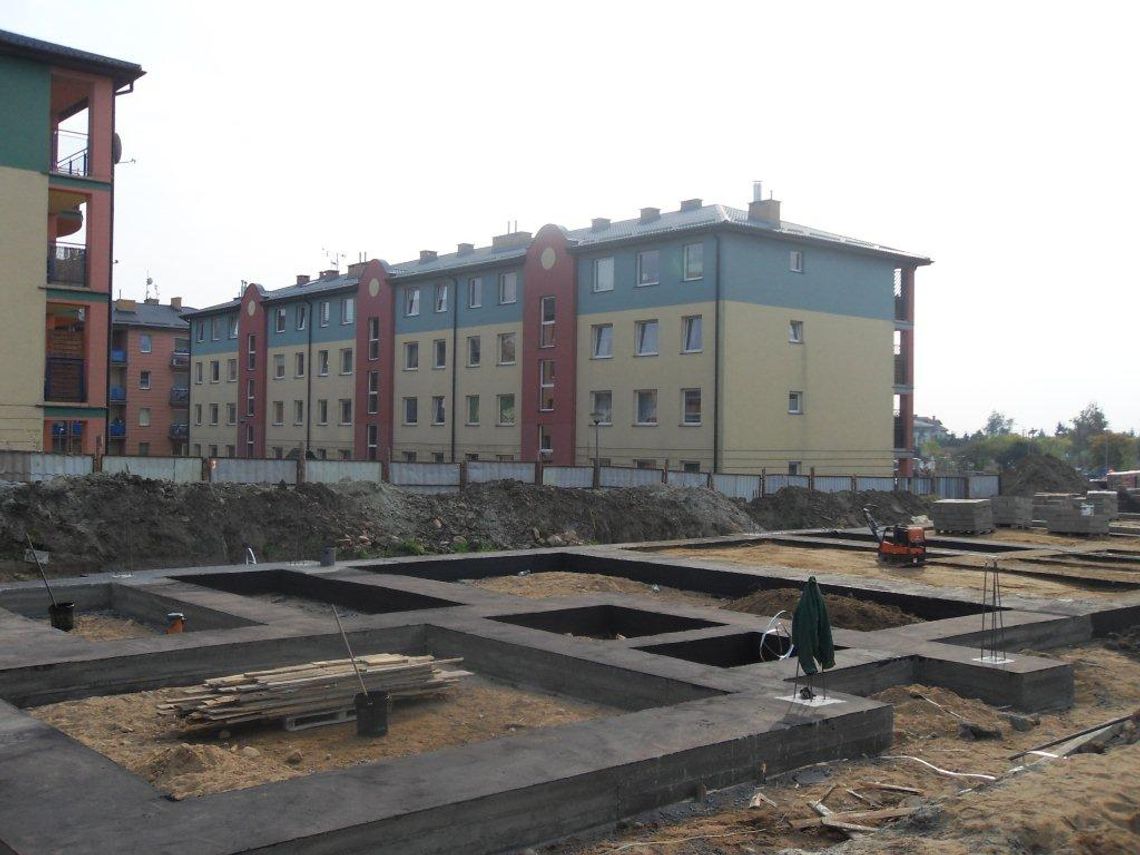 Fundamenty pod nowy blok TBS