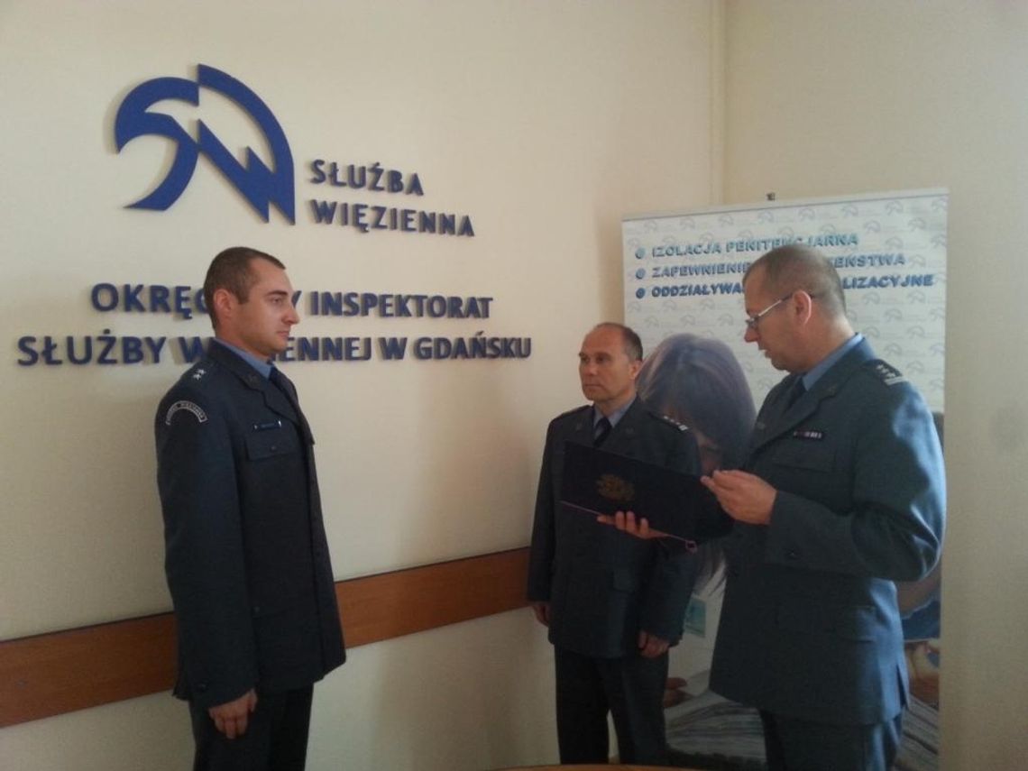 Funkcjonariusz Służby Więziennej wyróżniony za uratowanie życia Funkcjonariusz Służby Więziennej wyróżniony za uratowanie życia