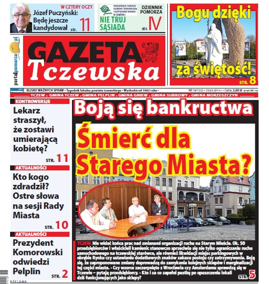 Gazeta Tczewska już dziś w kioskach!