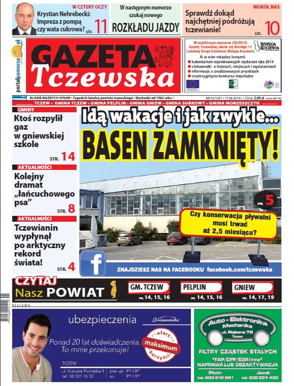 Gazeta Tczewska już od wtorku w Twoim kiosku!