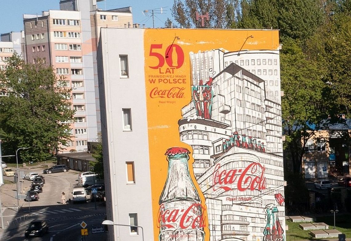 Gdynia wśród pięciu miast z muralem Coca-Cola z okazji 50-lecia marki w Polsce