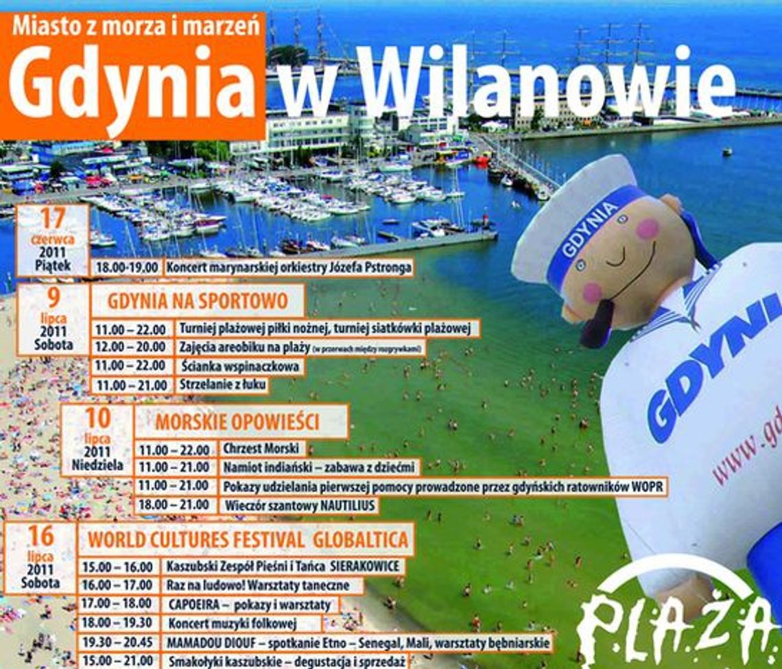 Gdyńska plaża w Wilanowie  