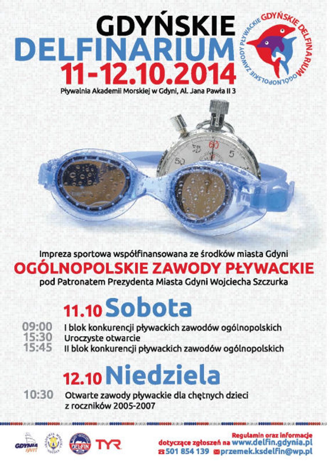 Gdyńskie delfinarium - zawody pływackie Gdyńskie delfinarium - zawody pływackie