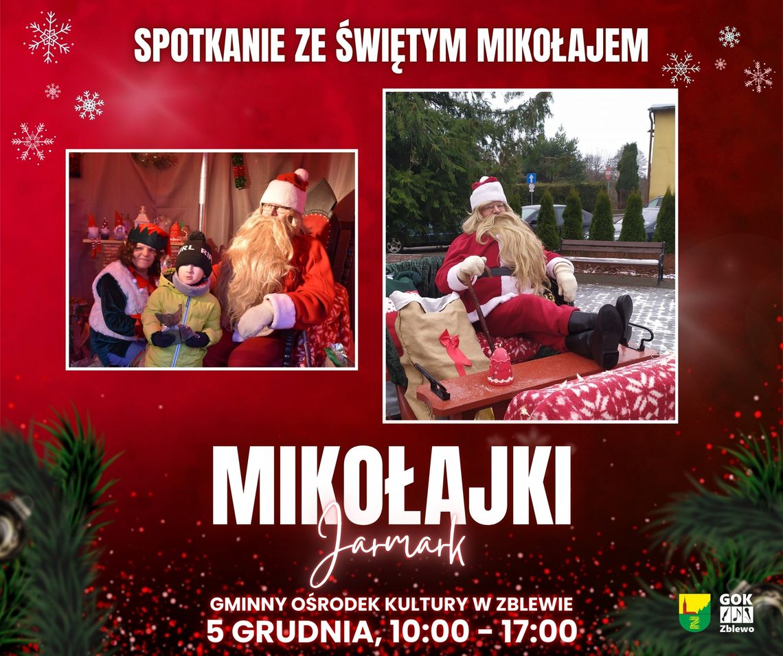 Gminne Mikołajki i Jarmark Świąteczny w Zblewie