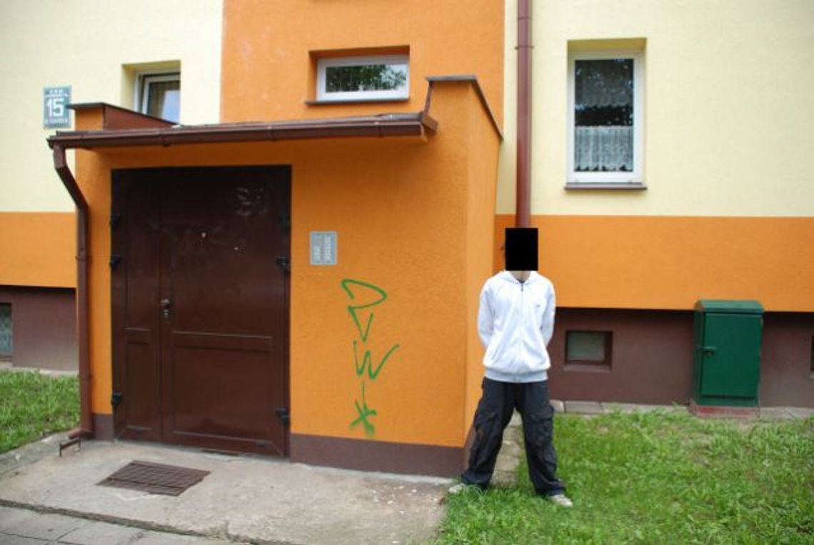 Graficiarz zniszczył 150 publicznych miejsc Graficiarz zniszczył 150 publicznych miejsc