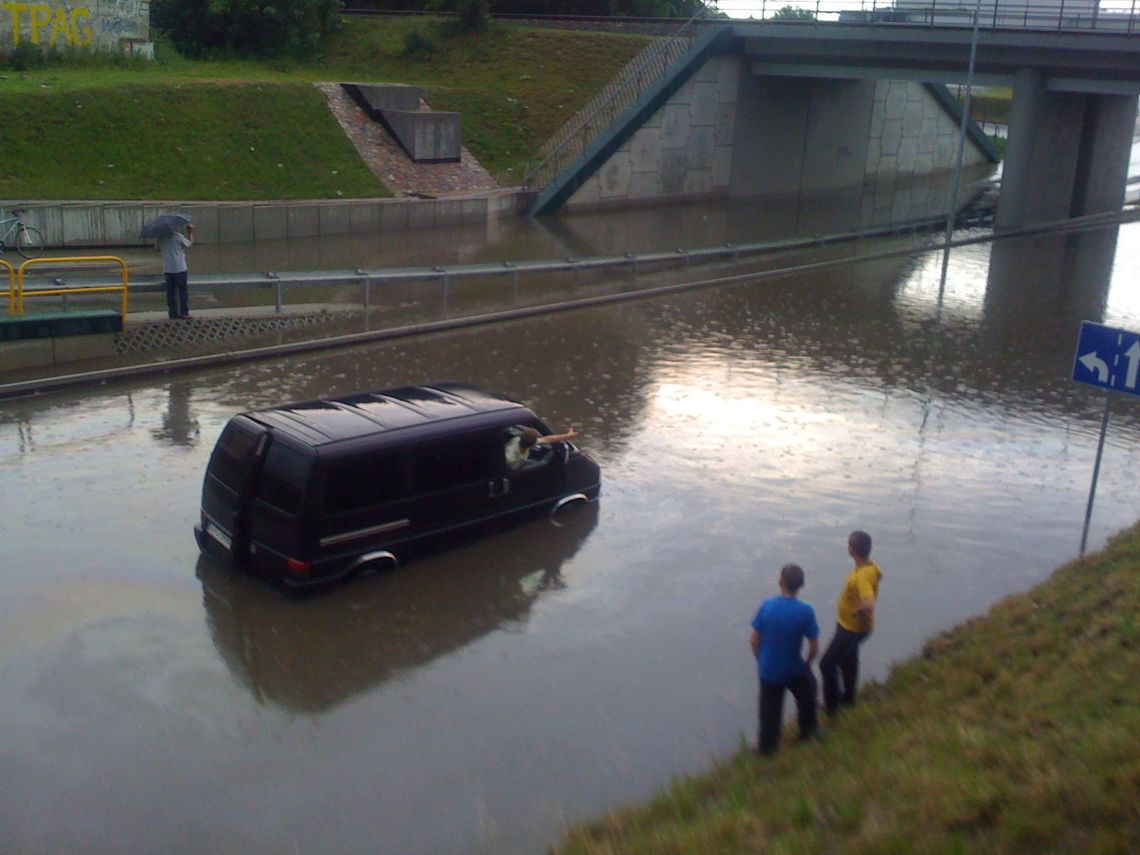 Gwałtowna burza nad Tczewem Gwałtowna burza nad Tczewem