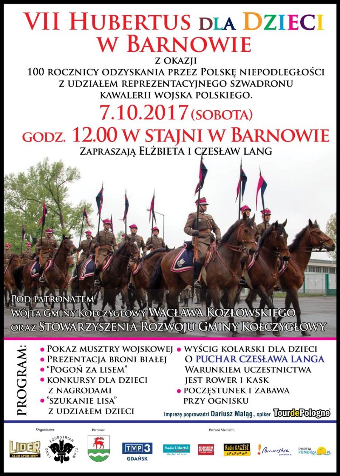 HUBERTUS W BARNOWIE – ŚWIĘTO MIŁOŚNIKÓW KONI I ROWERÓW