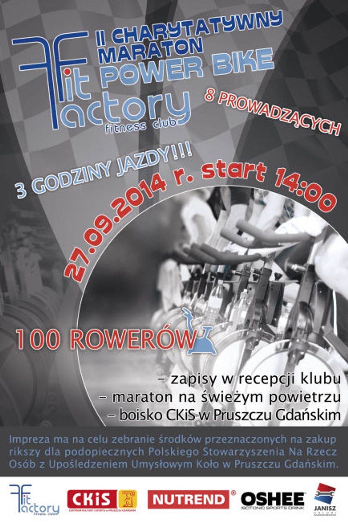 II Charytatywny Maraton Rowerowy w Pruszczu Gdańskim II Charytatywny Maraton Rowerowy w Pruszczu Gdańskim