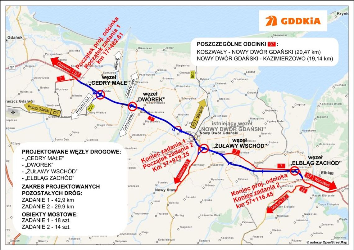 II etap przetargu na budowę trasy S7