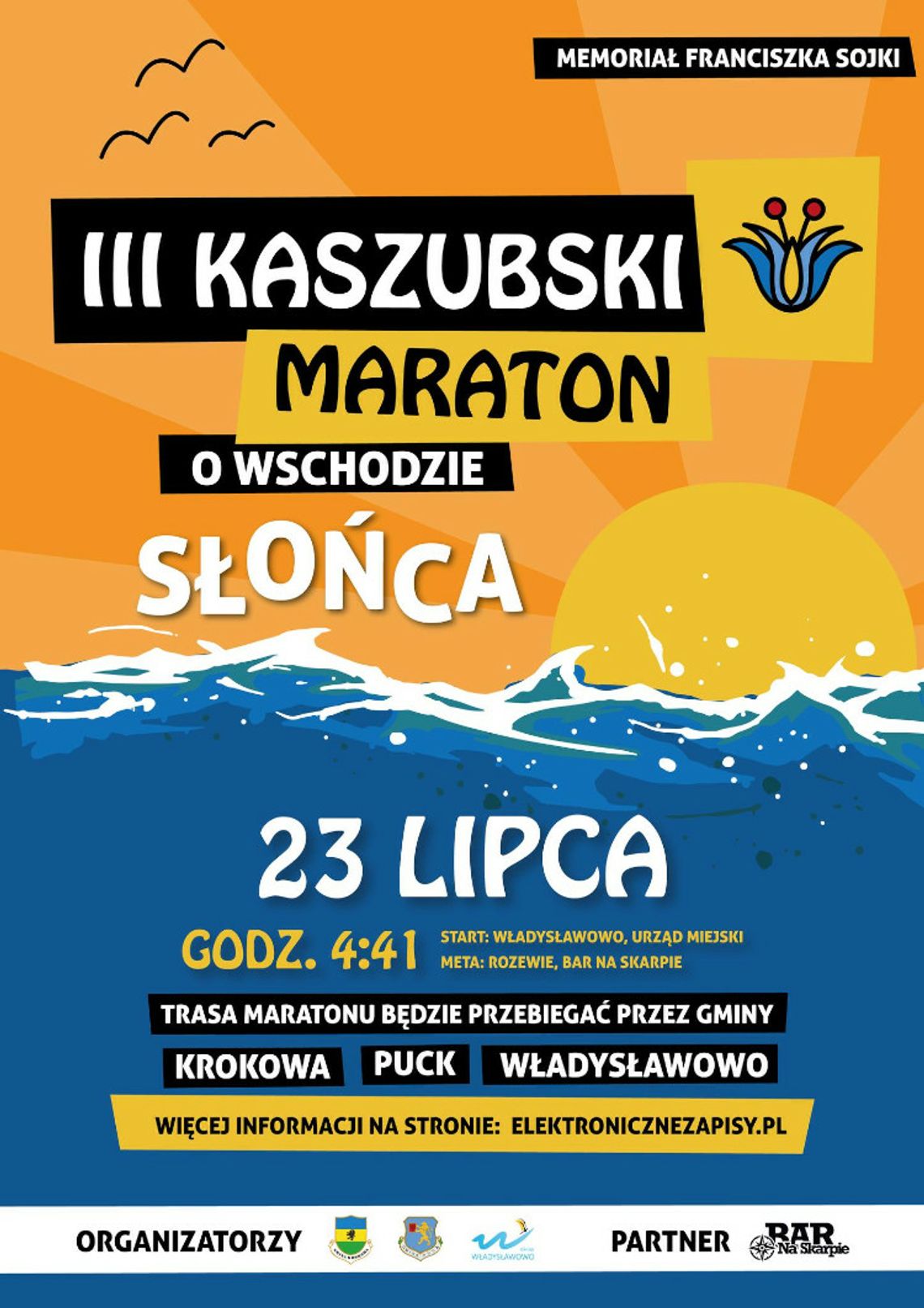 III Kaszubski maraton o wschodzie słońca. Start we Władysławowie