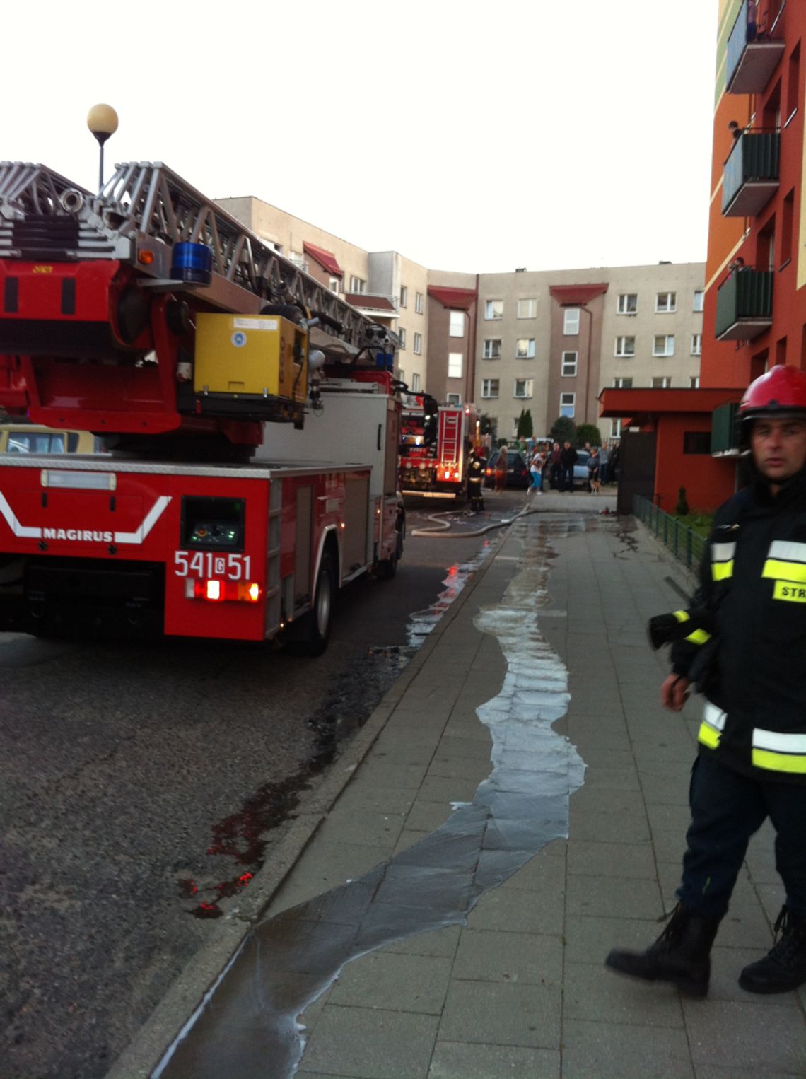 Interwencja strażacka na ul. Jagiełły Interwencja strażacka na ul. Jagiełły