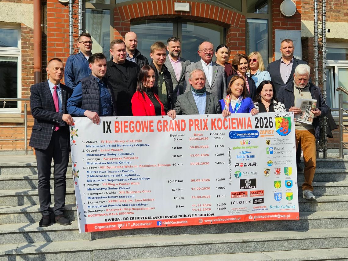 IX Biegowe Grand Prix Kociewia 2026. Przed wiele fantastycznych wydarzeń sportowych IX Biegowe Grand Prix Kociewia 2026. Przed wiele fantastycznych wydarzeń sportowych
