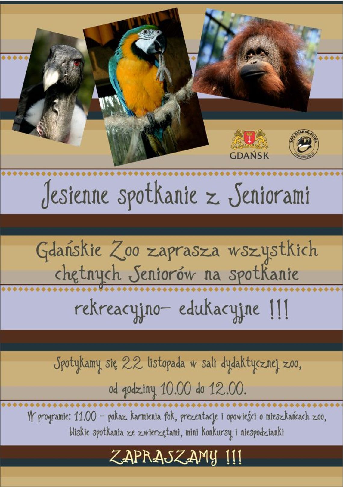 Jesienne spotkanie z Seniorami w gdańskim zoo