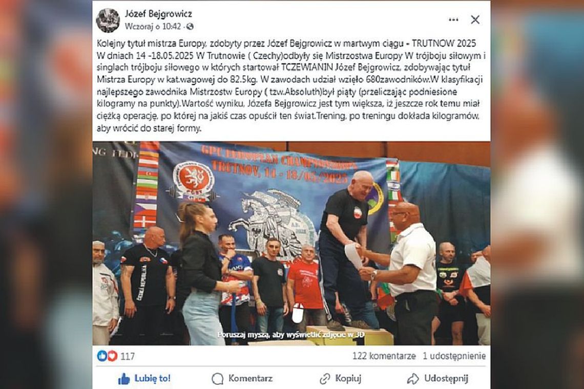 Józef Bejgrowicz triumfuje w martwym ciągu - TRUTNOW 2025