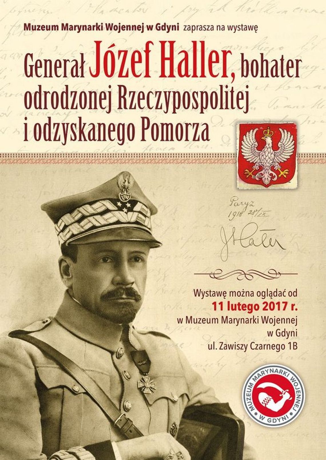 Józef Haller bohaterem wystawy w Muzeum Marynarki Wojennej Józef Haller bohaterem wystawy w Muzeum Marynarki Wojennej