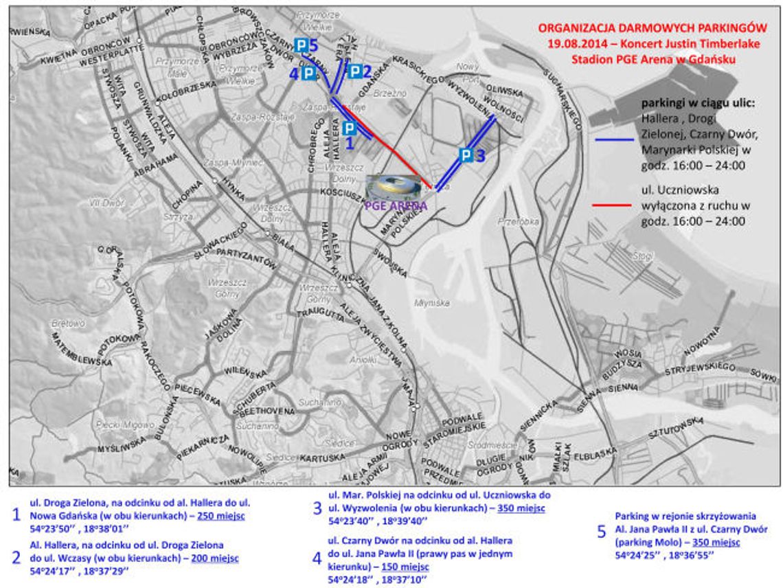 Justin Timberlake – koncertowy niezbędnik, rozkład jazdy