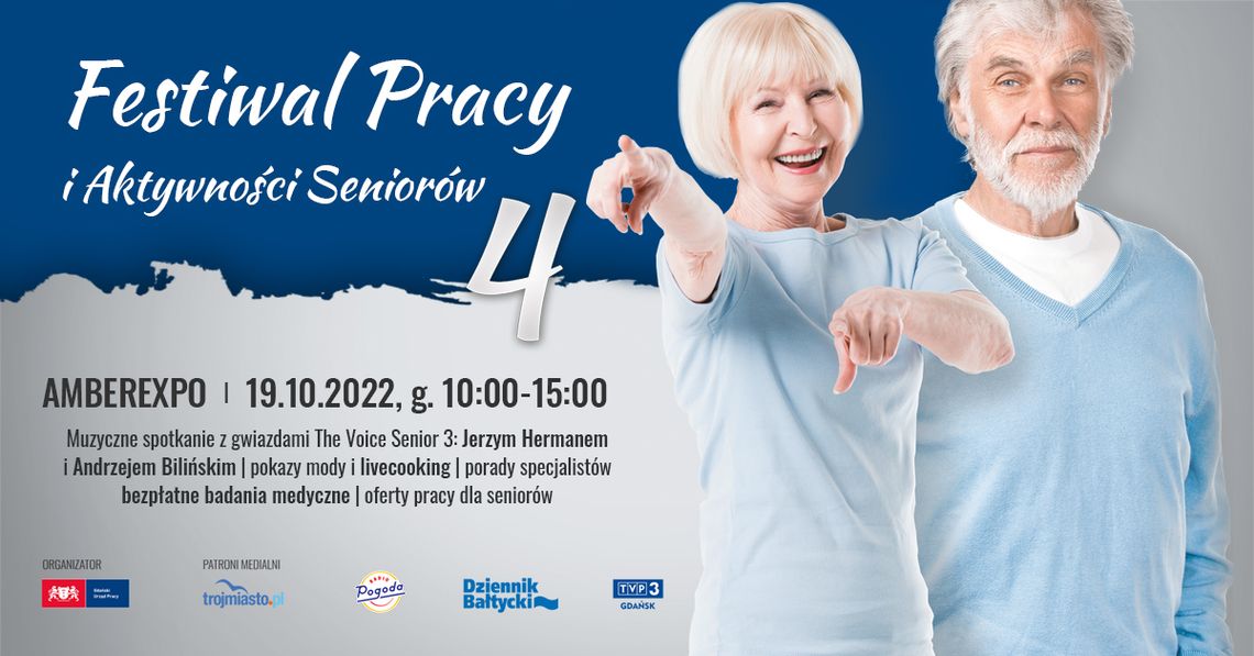 Już 19 października br. Festiwal Pracy i Aktywności Seniorów