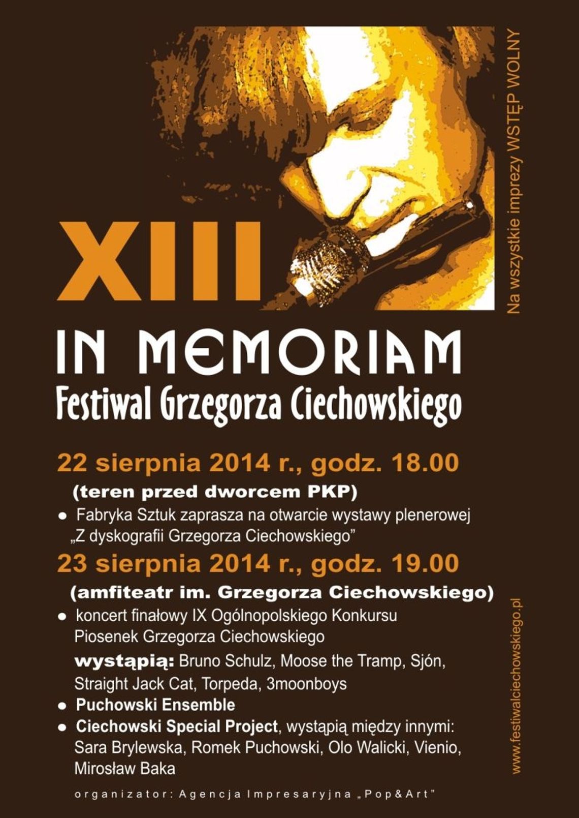 Już dziś: IN MEMORIAM  - Festiwal Grzegorza Ciechowskiego