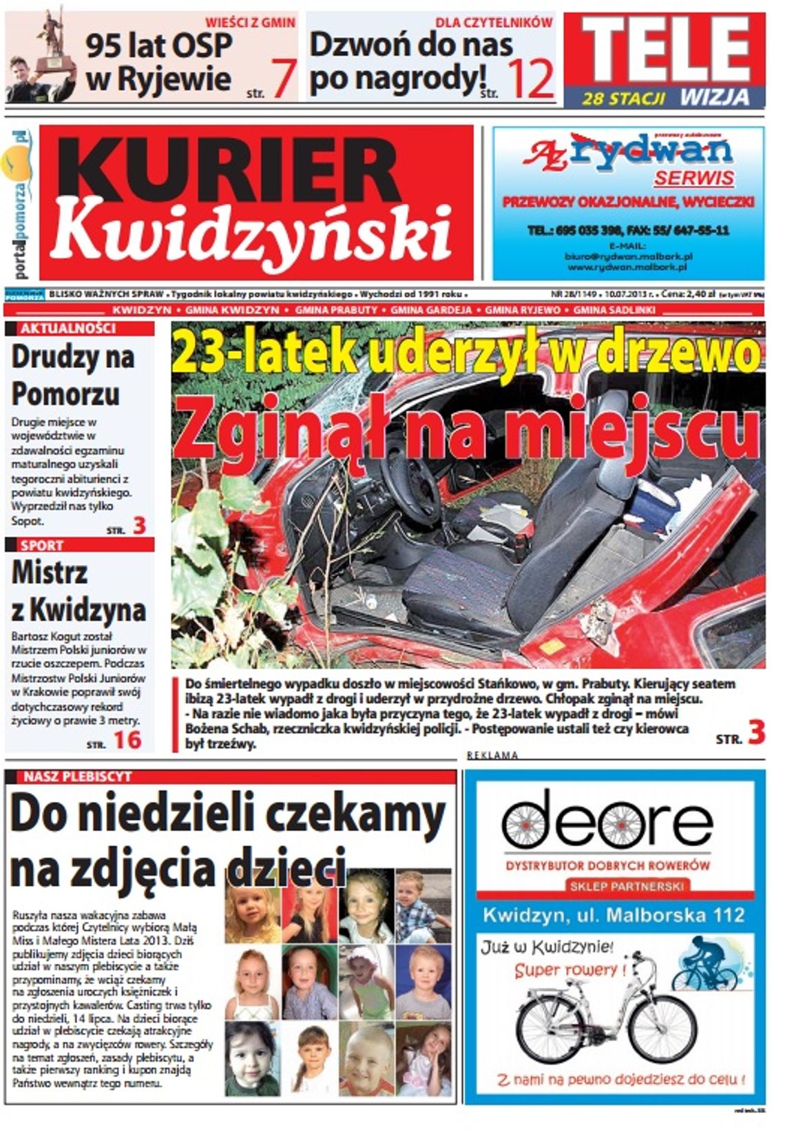 Już jest kolejny Kurier Kwidzyński Już jest kolejny Kurier Kwidzyński