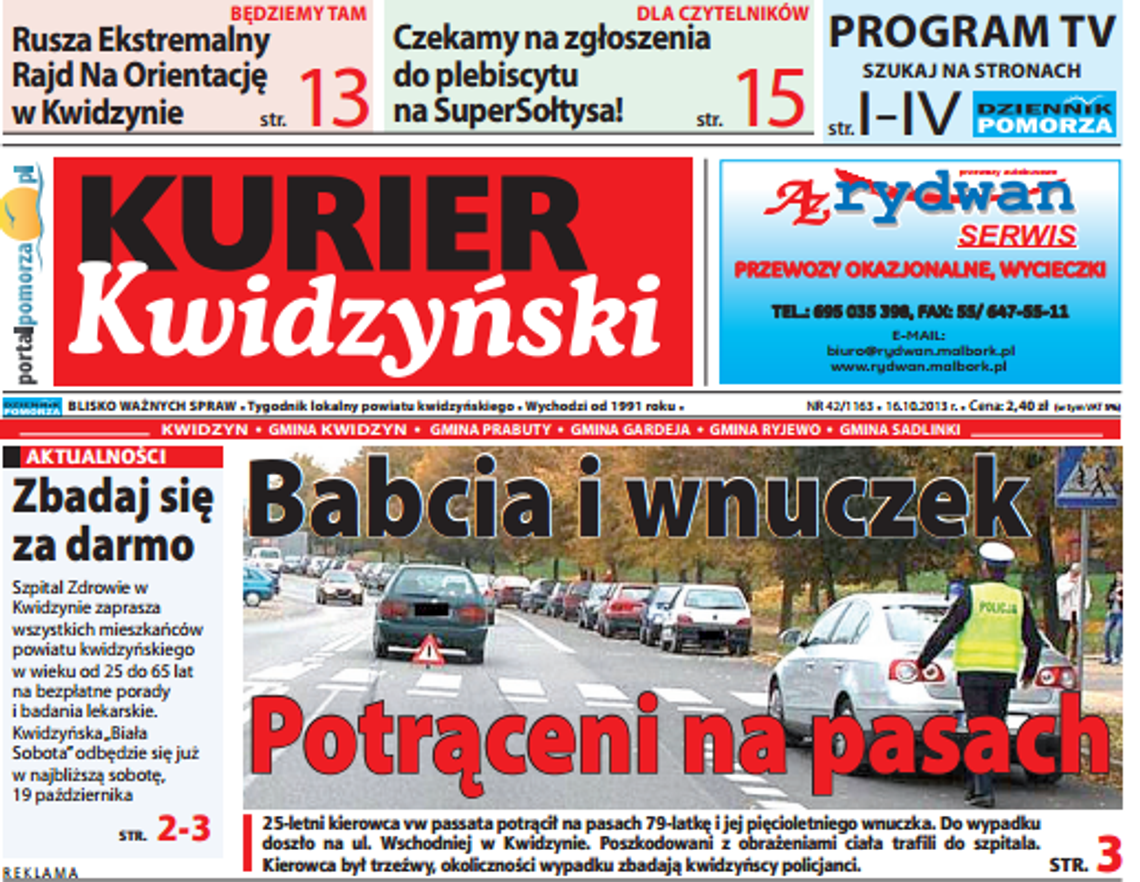 Już jest kolejny Kurier Kwidzyński Już jest kolejny Kurier Kwidzyński