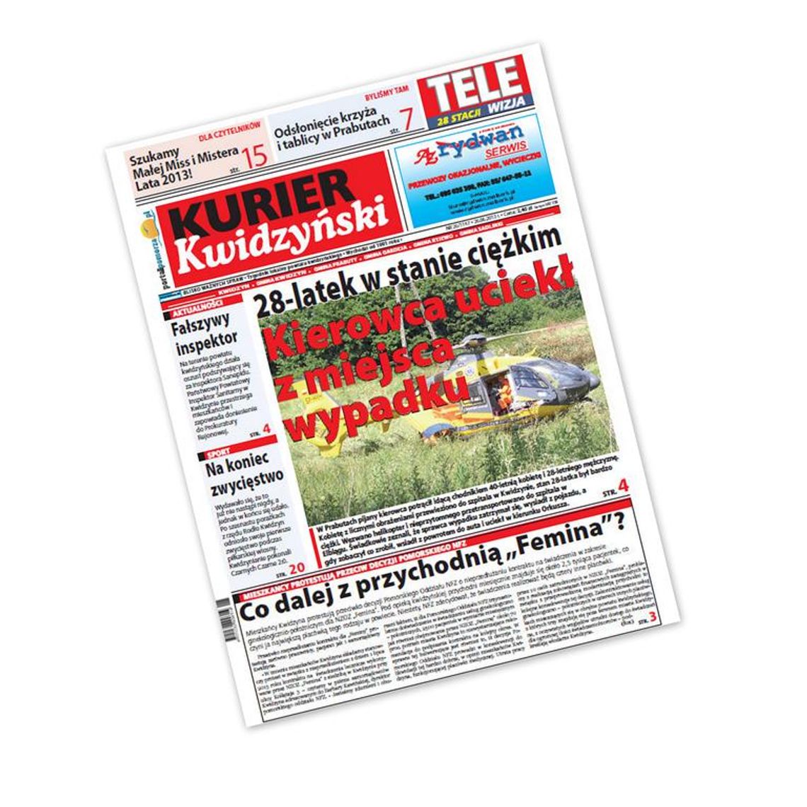 Już jest najnowszy numer "Kuriera Kwidzyńskiego"! Już jest najnowszy numer "Kuriera Kwidzyńskiego"!