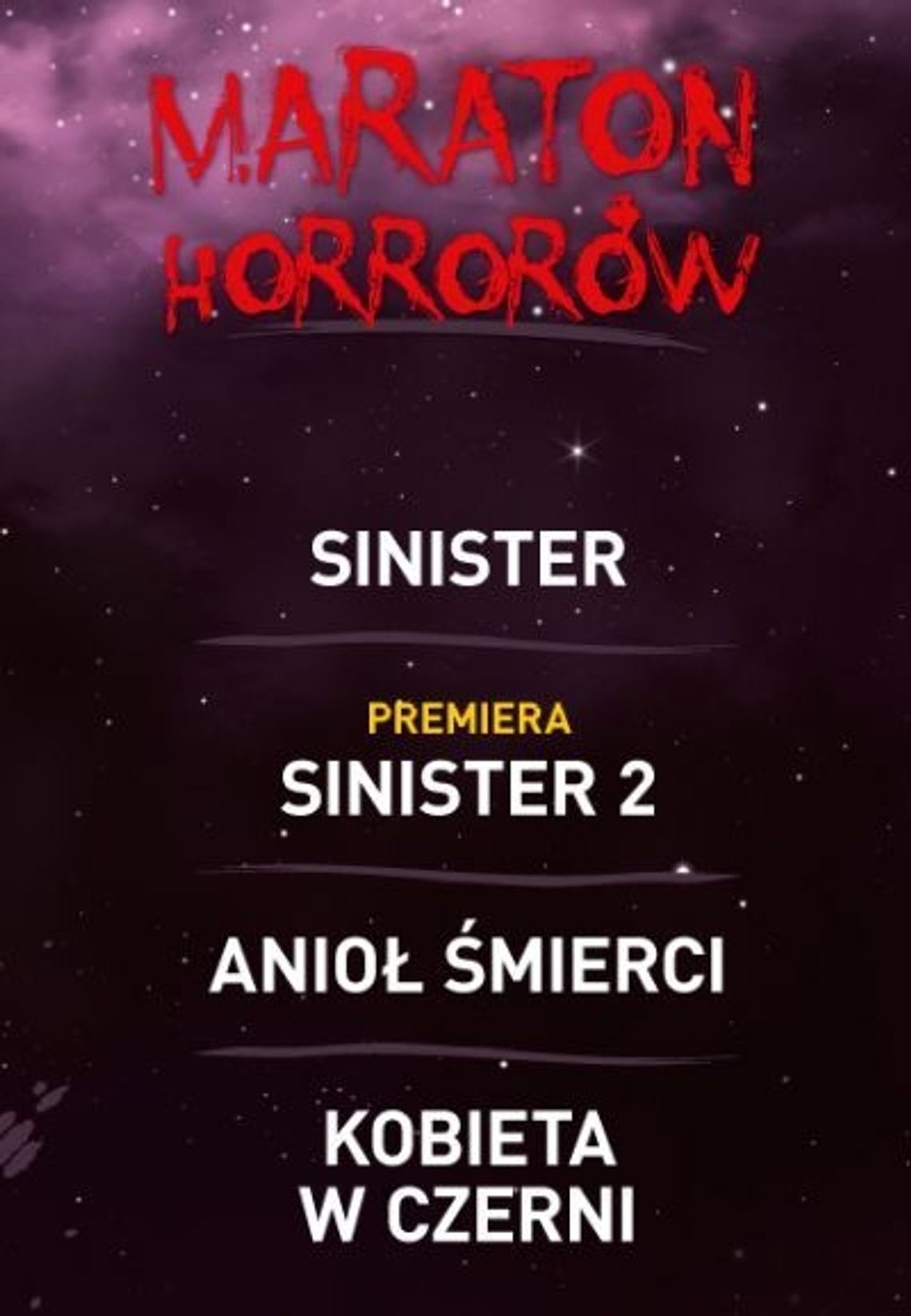 Już w piątek Maraton Horrorów w Kinie Helios Już w piątek Maraton Horrorów w Kinie Helios