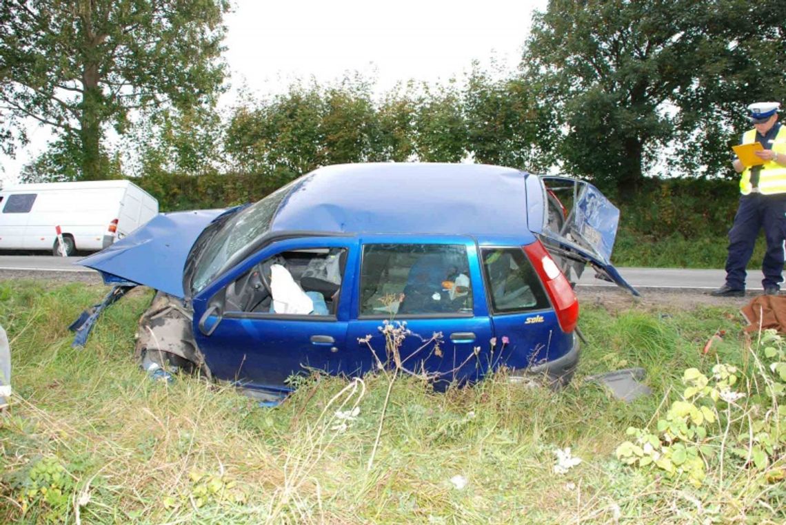 Karambol na krajowej 20 koło Bytowa Karambol na krajowej 20 koło Bytowa