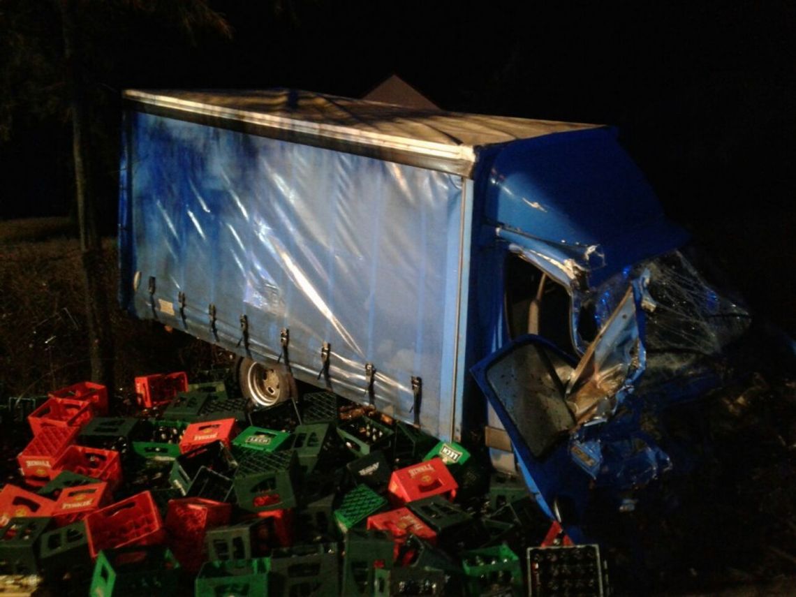 Karambol pod Rudnem! Kilka uszkodzonych aut. Ranny kierowca ciężarówki