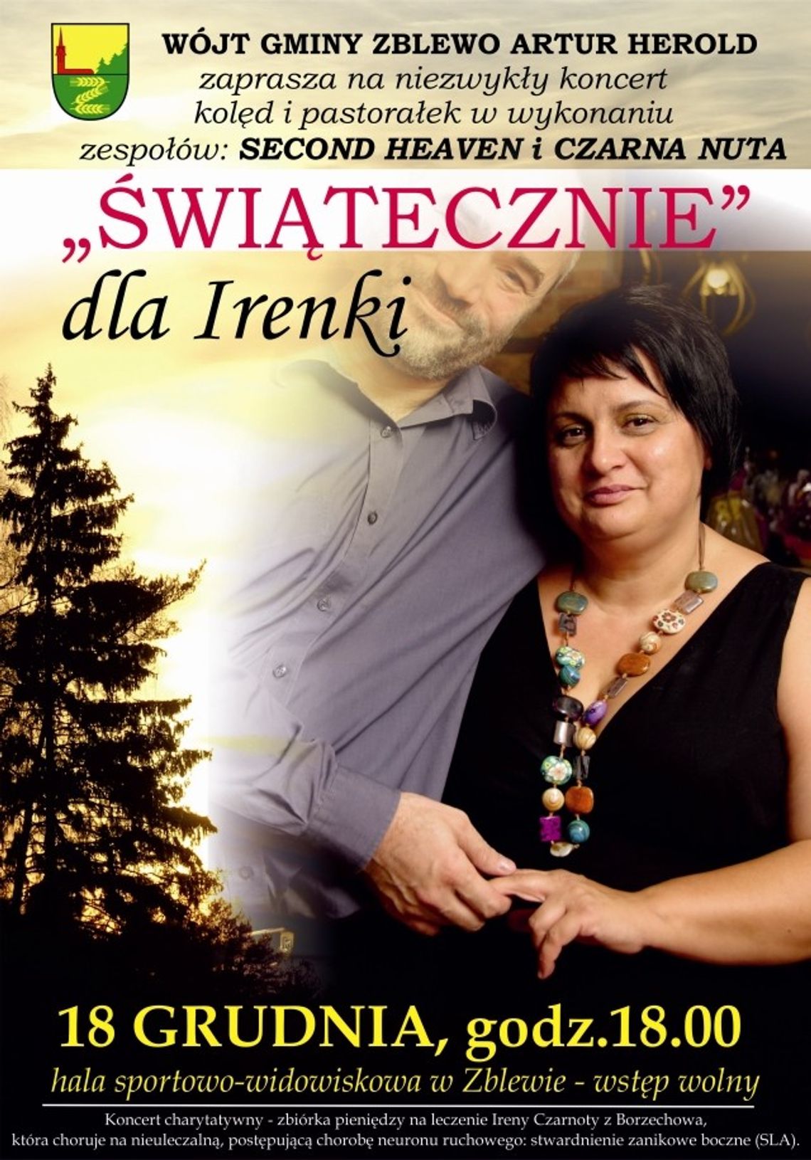 Kiermasz Bożonarodzeniowy i koncert ,,Dla Irenki”. Już w tę niedzielę!