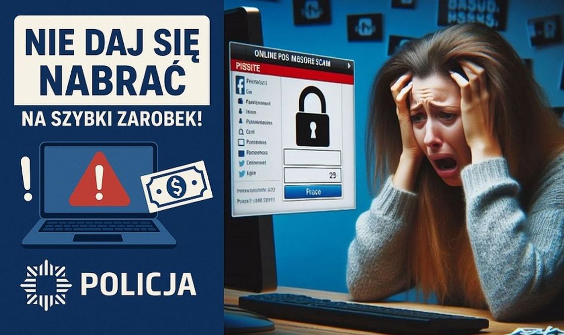 Kliknęła w link i uwierzyła w łatwy zysk – straciła oszczędności życia