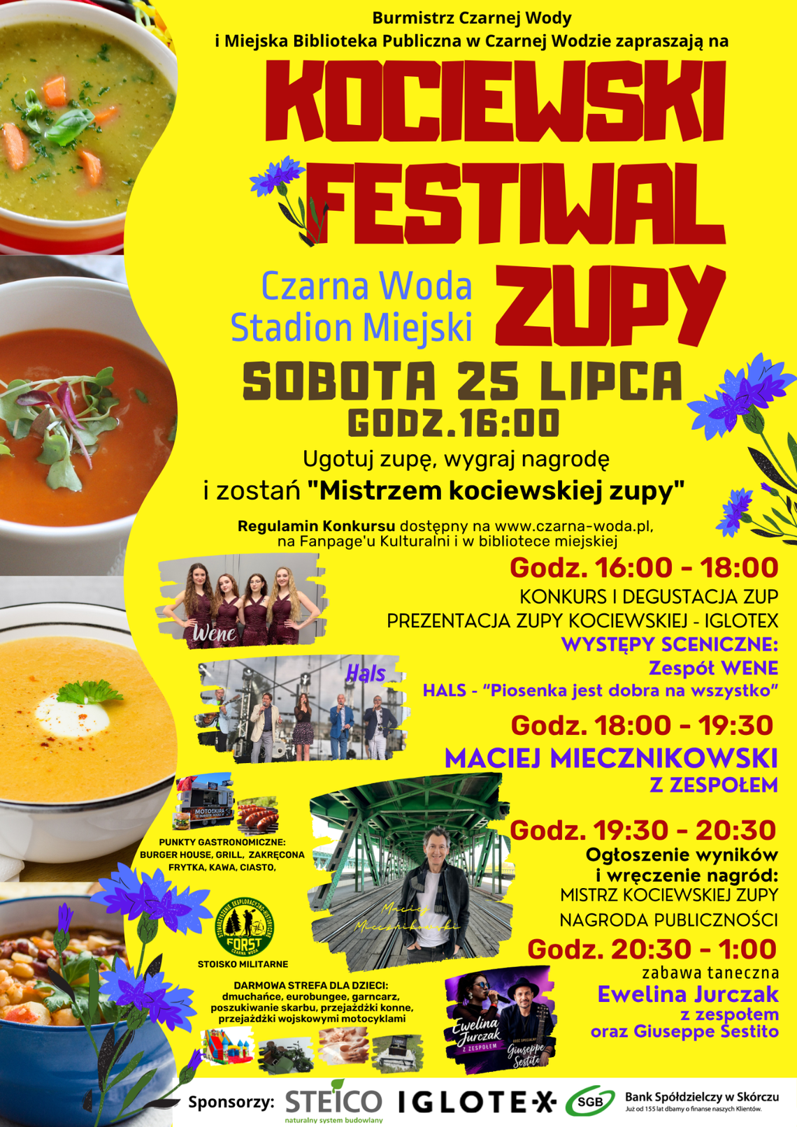 Kociewski Festiwal Zupy już 25 lipca w Czarnej Wodzie Kociewski Festiwal Zupy już 25 lipca w Czarnej Wodzie