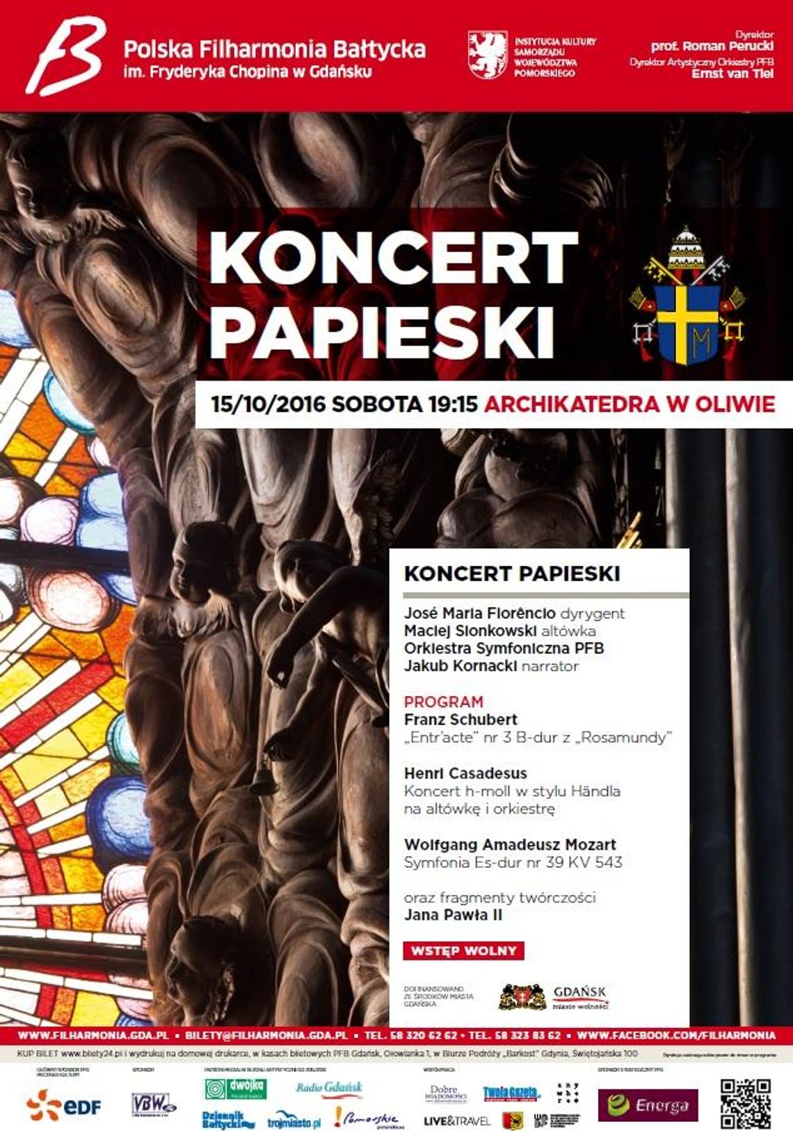Koncert Papieski w Archikatedrze Oliwskiej