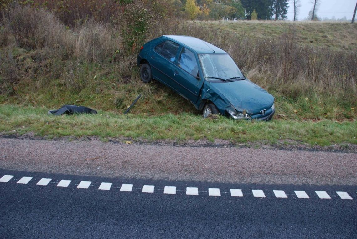 Koniec jazdy w rowie