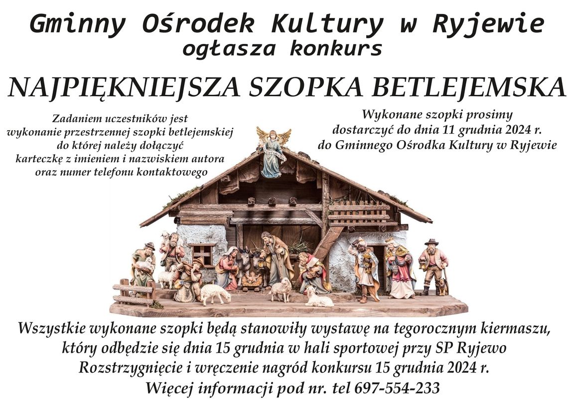 Konkurs na najpiękniejszą szopkę Konkurs na najpiękniejszą szopkę